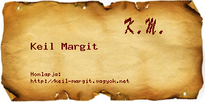 Keil Margit névjegykártya